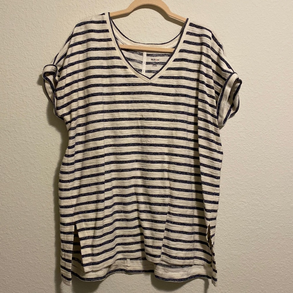 Style & Co. Striped Top